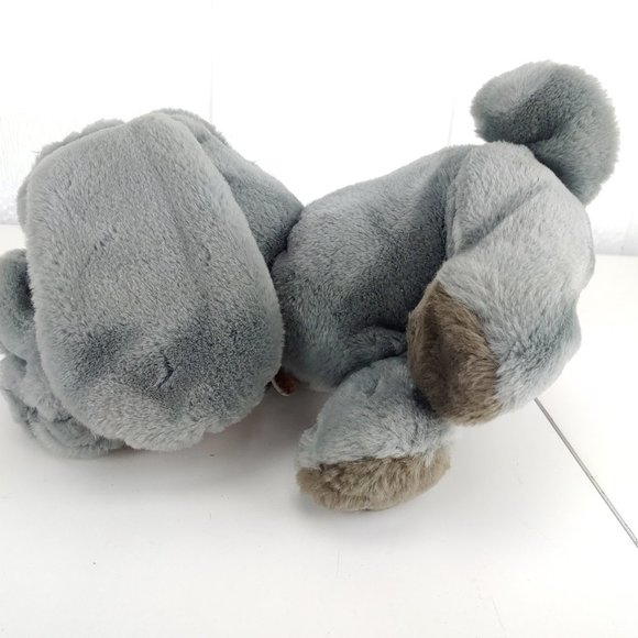 Vintage Ganz Bros Gray Wrinkles Plush 12" Stuffed Animal 1985 Puppy Dog - Picture 5 of 11